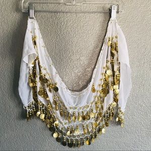 Belly dancing hip scarf